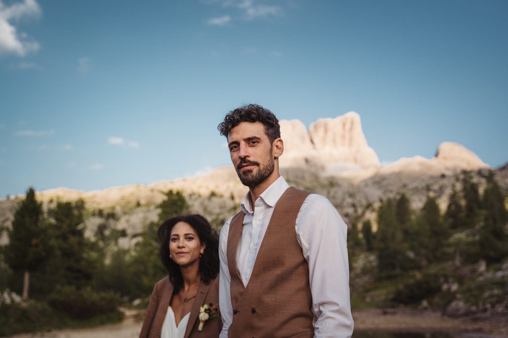 Elopement Hochzeit Dolomiten Paar