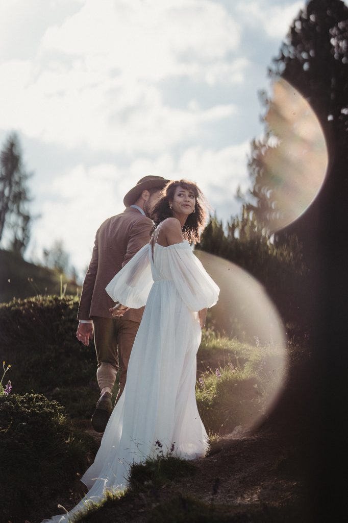 Elopement Hochzeit Dolomiten Paar