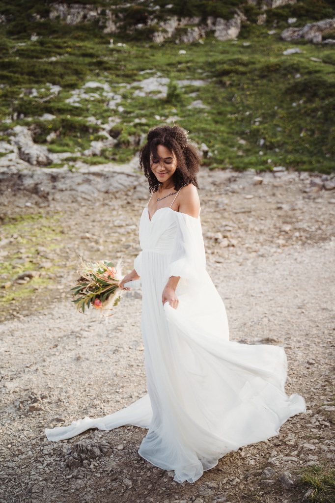 Elopement Hochzeit Dolomiten Paar