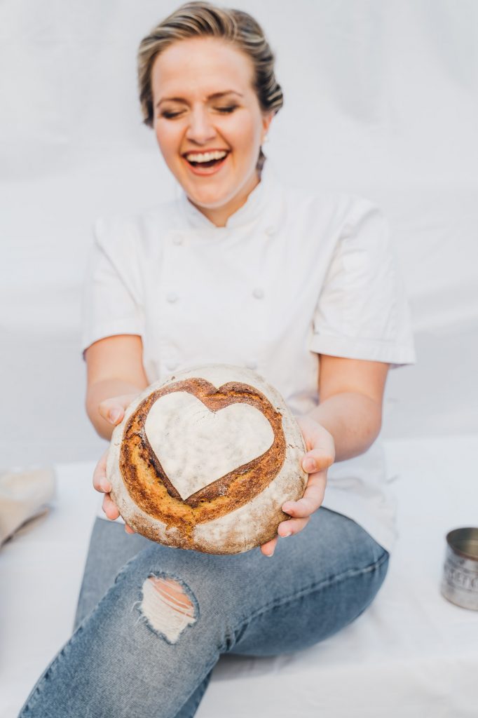 food flatlay Pralinen brot business portrait frau