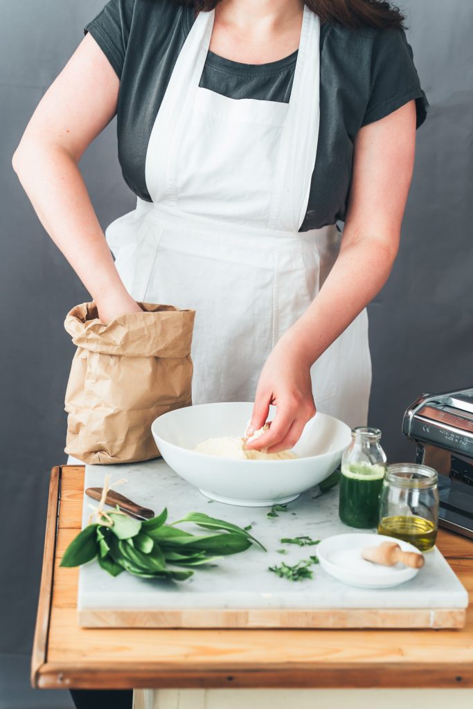 food bärlauch pasta homemade Fotografie