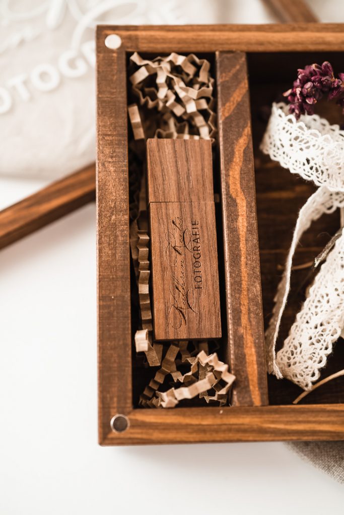 Produkt Holzschachtel Print Druck Usb Stick Hochzeit Erinnerung