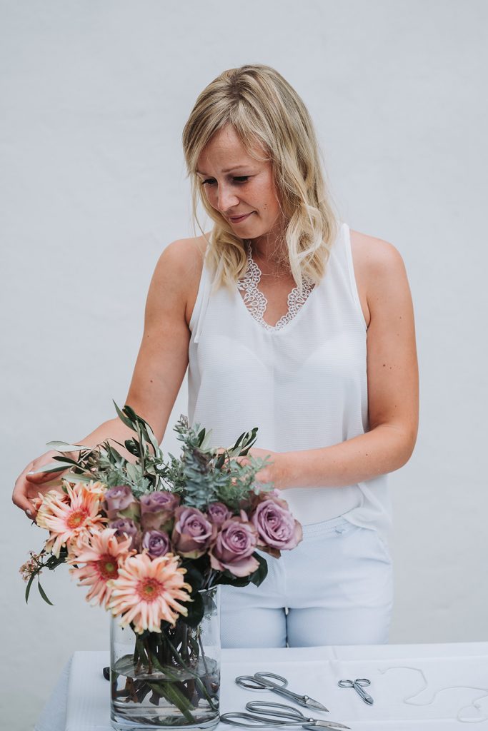 Blumen Floristin Business Branding Fotos